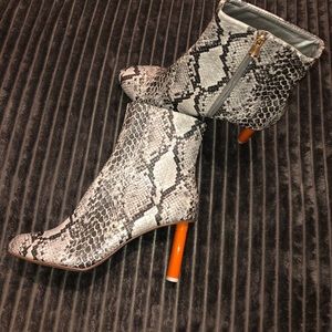 Python ankle booties
